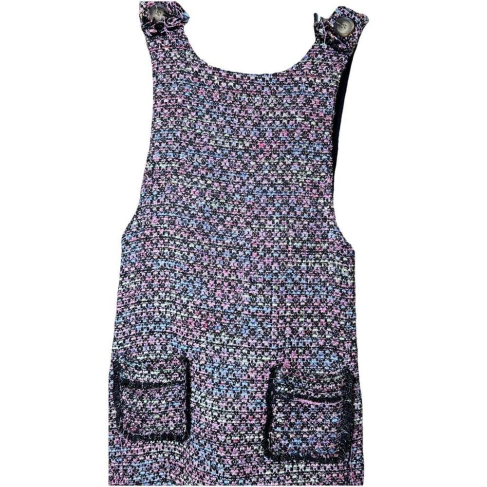 Love Culture Sleeveless Boucle Tweed Size S Colourful Fun Dress
